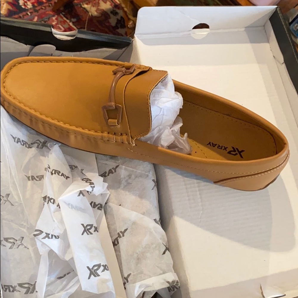 Men’s tan loafers size 12 never worn